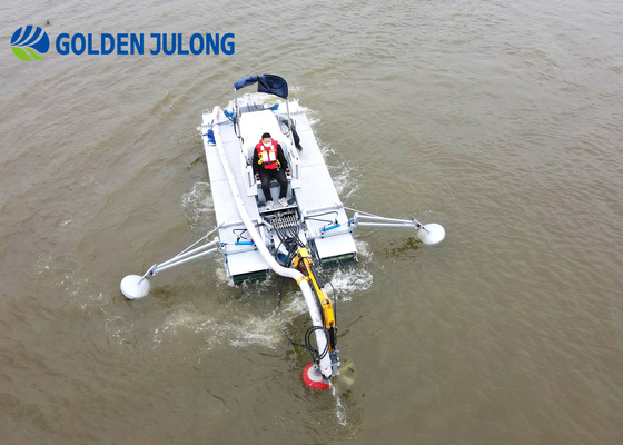 Customized Multifunctional Amphibious Dredging Machine With Lightweight Hull Structure JLAMV2100