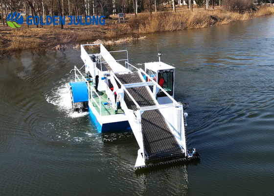 Customized Aquatic Weed Harvester / Water Hyacinth Harvester CCSB Marine Standard Steel