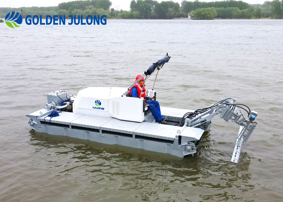 Customized Multifunctional Amphibious Dredging Machine With Lightweight Hull Structure JLAMV2100