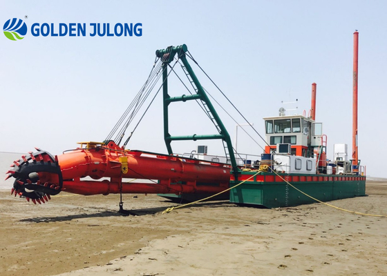 River Sea Sand Mining Sand Dredger Ship / 12 M Julong Dredger 1200 M3/H