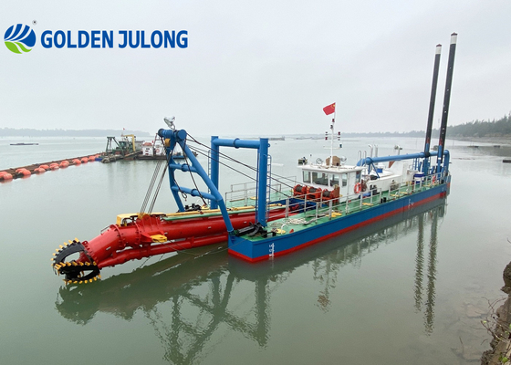 River Sea Sand Mining Sand Dredger Ship / 12 M Julong Dredger 1200 M3/H