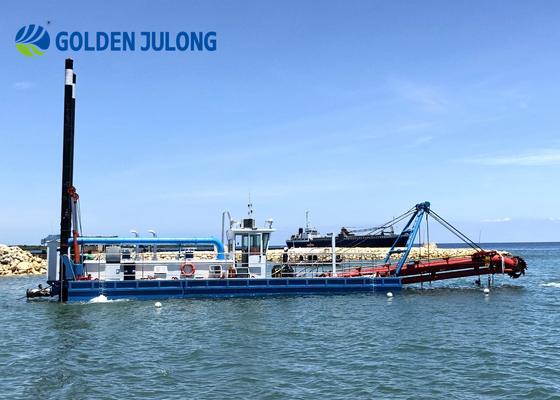 River Sea Sand Mining Sand Dredger Ship / 12 M Julong Dredger 1200 M3/H