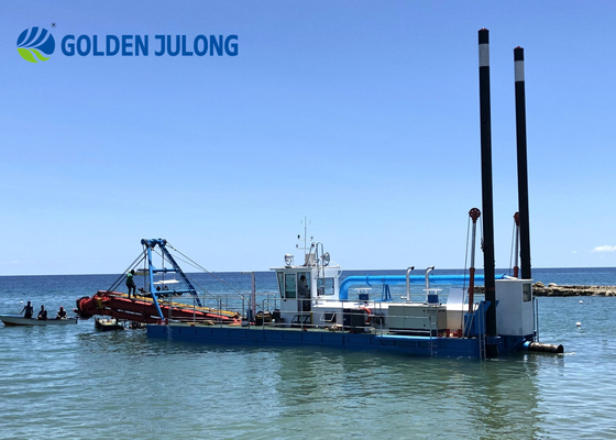 River Sea Sand Mining Sand Dredger Ship / 12 M Julong Dredger 1200 M3/H