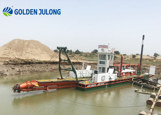 JULONG JLCSD300 Cutterhead Suction Dredge / Sand Dredging Boat For Your Dredging Challenges