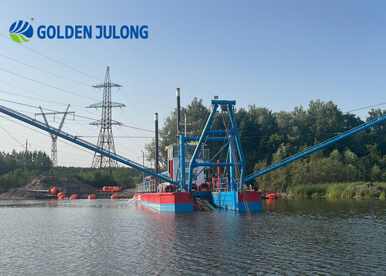 Cutter Suction Julong Dredger With Suction And Discharge Pipe Of 400 Mm JLCSD400