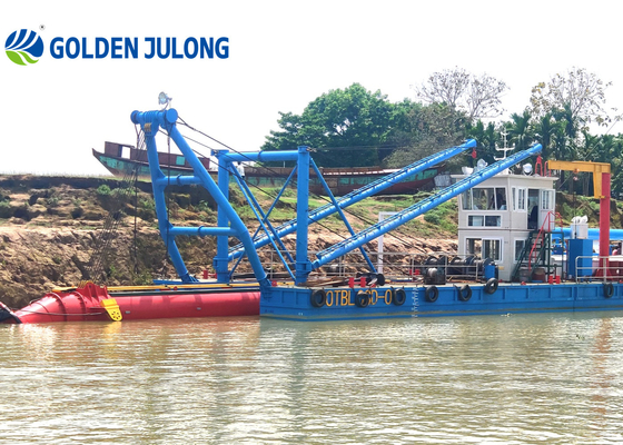 JULONG Dredger JLCSD500 Cutting Suction Dredger With Germany Simens PLC Control System