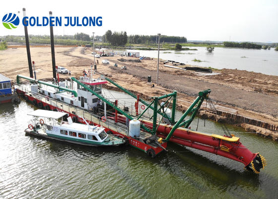 Julong Dredge Gold Mining Equipment JLCSD650 With Dredging Depth Up To 20 Meters