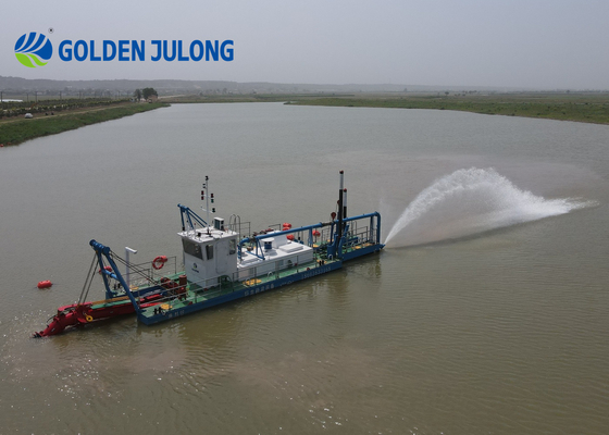 800m3/h Dredger Boat JLCSD250 Cutter Suction Dredger Efficiently Dredging Different Types Of Sand Mud Clay