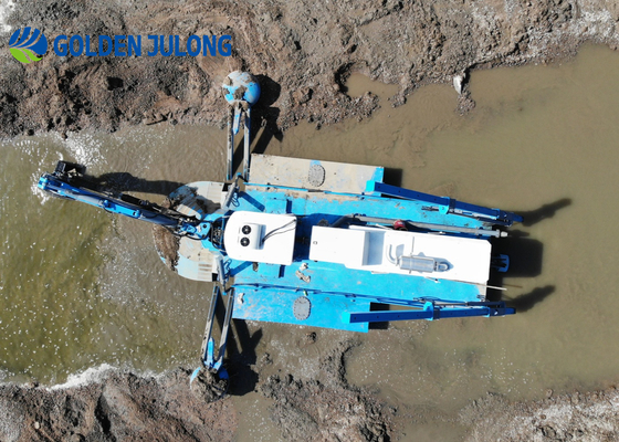 CCS Standard JULONG Amphibious Excavator Manufacturers With 6m Dredging Depth