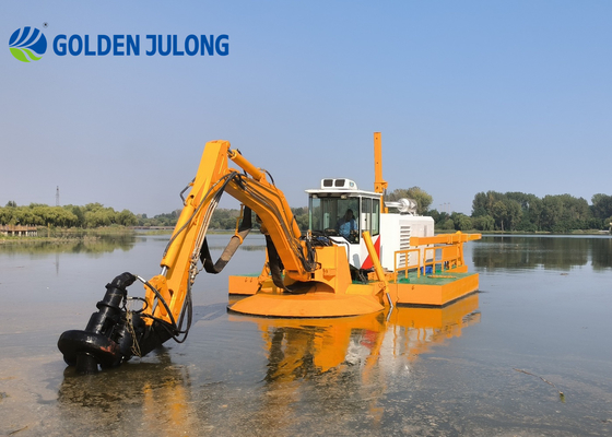 Amphibious Long Reach Excavator With Cheap Price And High Return Julong Dredger