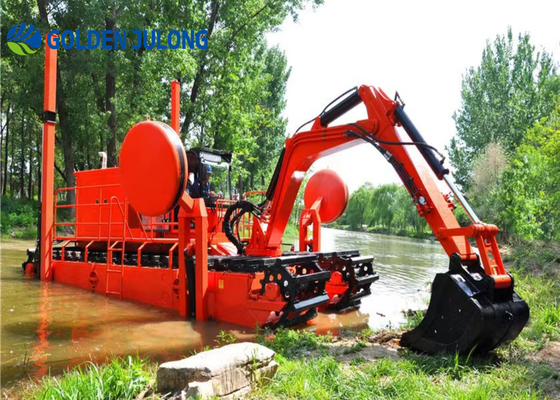 JLAME450 Amphibious Multipurpose Dredger With Crawler With Flexible Movement And Turning