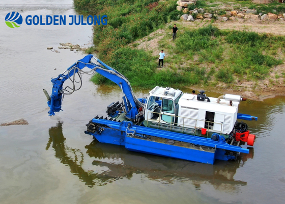 JLAME200 Amphibious Dredger Crawler Type Equipped Easy To Operate Julong Dredger