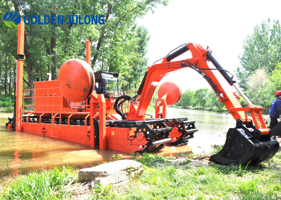 JLAME200 Amphibious Dredger Crawler Type Equipped Easy To Operate Julong Dredger