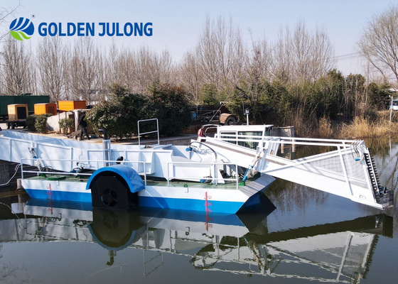 Customized Aquatic Weed Harvester / Water Hyacinth Harvester CCSB Marine Standard Steel
