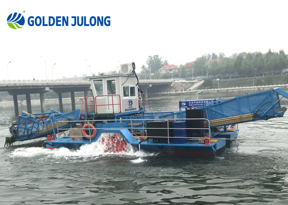 Customized Aquatic Weed Harvester / Water Hyacinth Harvester CCSB Marine Standard Steel