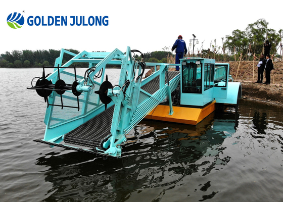 Customized Aquatic Weed Harvester / Water Hyacinth Harvester CCSB Marine Standard Steel