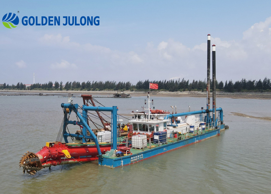 Hydraulic Canal Ports River Sea Dredging Machine JLCSD300 Cutter Suction Dredger
