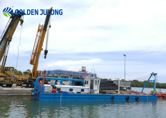 JULONG Cutter Suction Sand Dredger / Mining Equipment Dredge 3500M3/H Waterflow