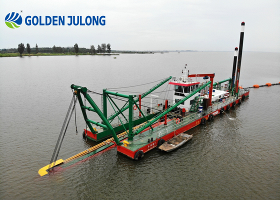 JULONG 20 Inch 3500m3/Hr Cutter Suction Dredger River Lake Dredging Machine