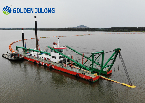 JULONG 20 Inch 3500m3/Hr Cutter Suction Dredger River Lake Dredging Machine