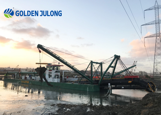 JULONG 20 Inch 3500m3/Hr Cutter Suction Dredger River Lake Dredging Machine