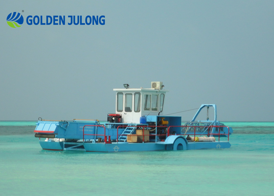 Customized Seabed Aquatic Plant Harvester with Paddle Wheels Propulsion System