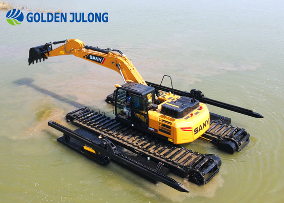 Customized Amphibious Excavator With Easy Operation And Comfort Handling Floating Excavator For Sale
