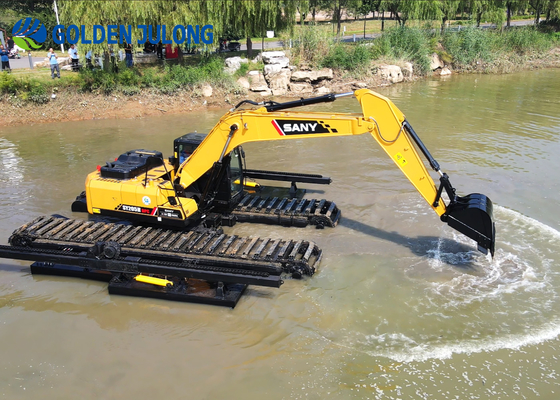Customized Amphibious Excavator With Easy Operation And Comfort Handling Floating Excavator For Sale