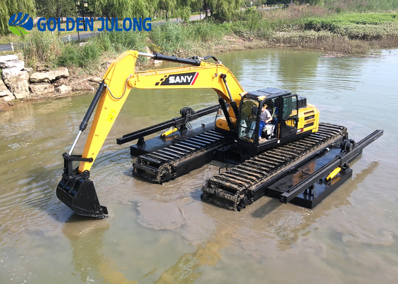 Customized Amphibious Excavator With Easy Operation And Comfort Handling Floating Excavator For Sale