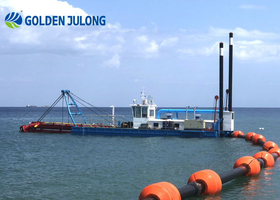 قارب جرف الرمل المخصص JLCSD300 جرف الرمال النهري 1200 م 3 / ساعة