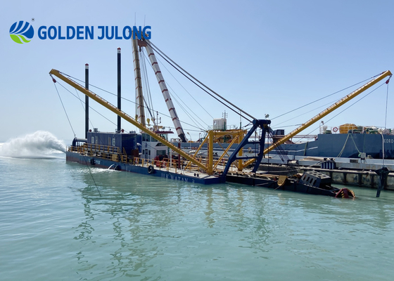 JULONG 20 ইঞ্চি 3500m3/Hr কাটার Suction Dredger নদী হ্রদ Dredging মেশিন
