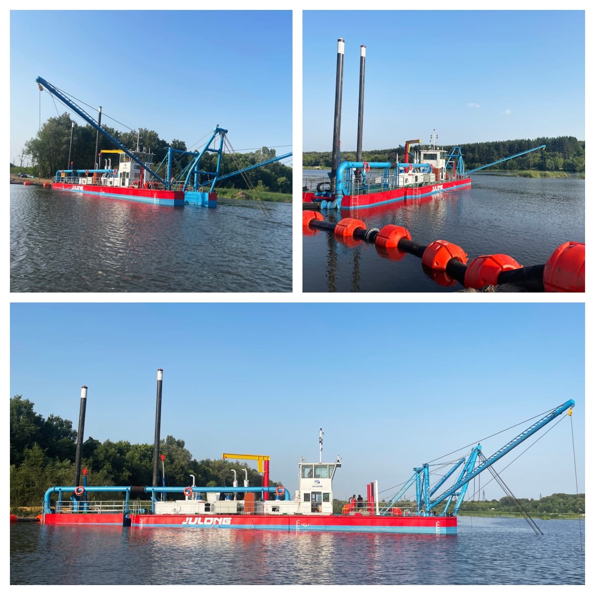 JLCSD400 16 Inch Cutter Suction Dredger 2500 m3/h for River Sand Mining