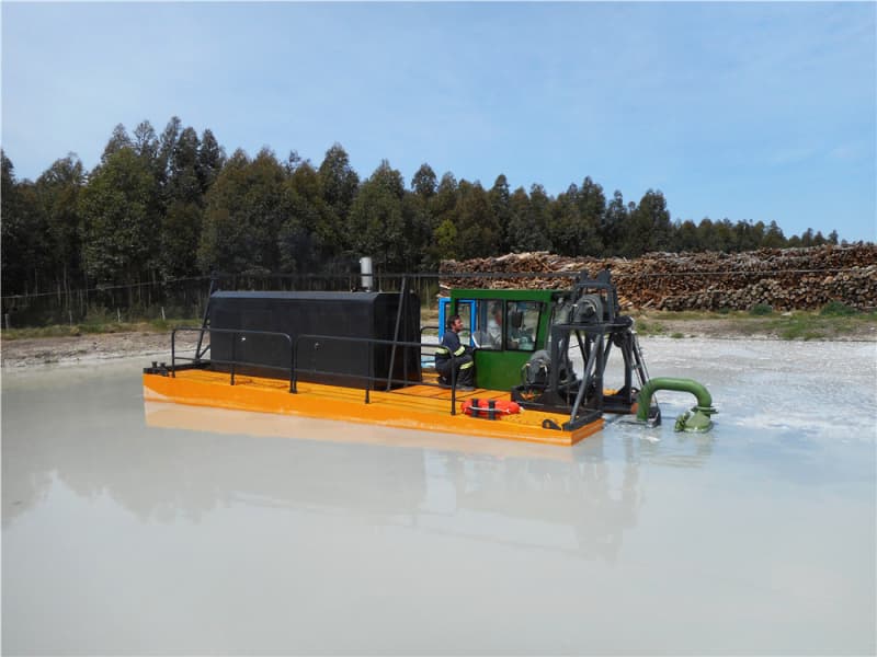 Hydraulic Propelled Auger Head Suction Dredger for River Lake Pond Dredging
