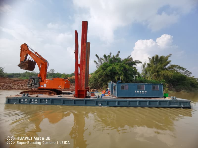 Customized Backhoe Dredger Backhoe Working Platform for Excavator Operations