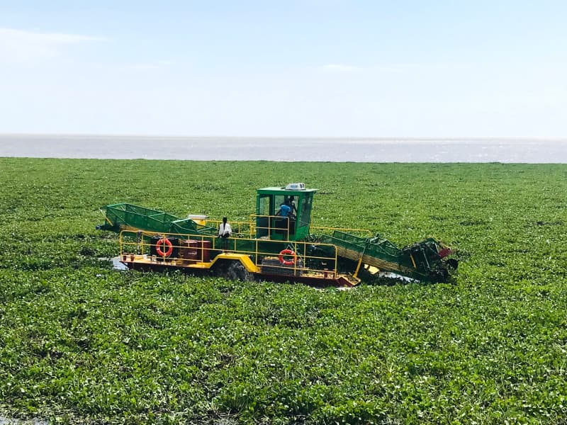 Aquatic Weed Harvester Water Cleaning Boat Trash Skimmer Boat