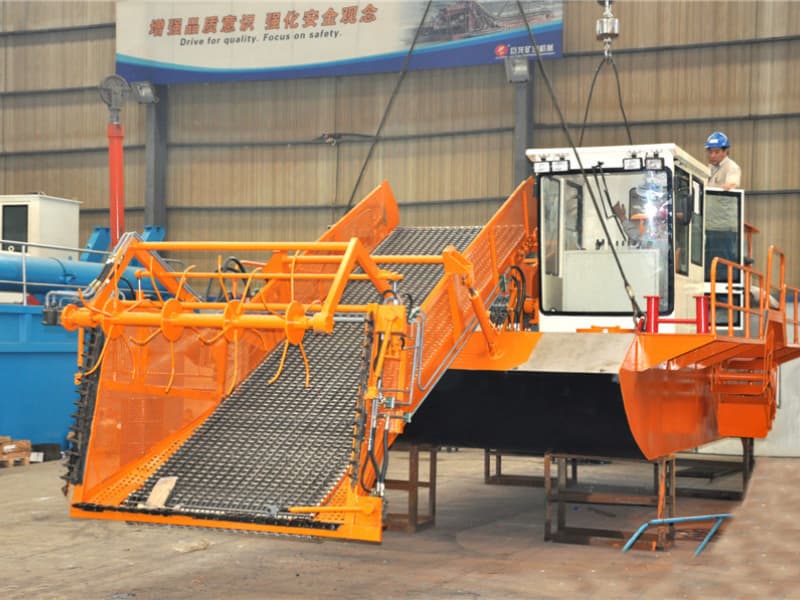 Automatic Water Cleaning Ship/ Aquatic Weed Harvester/Trash Skimmer Boat