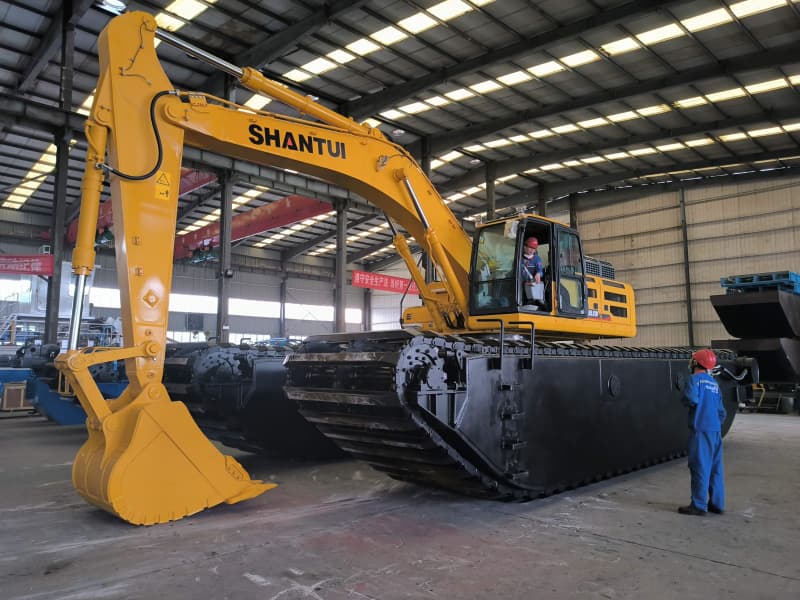 5-40T Amphibious Dredging Excavator for River Lake Port Dredging