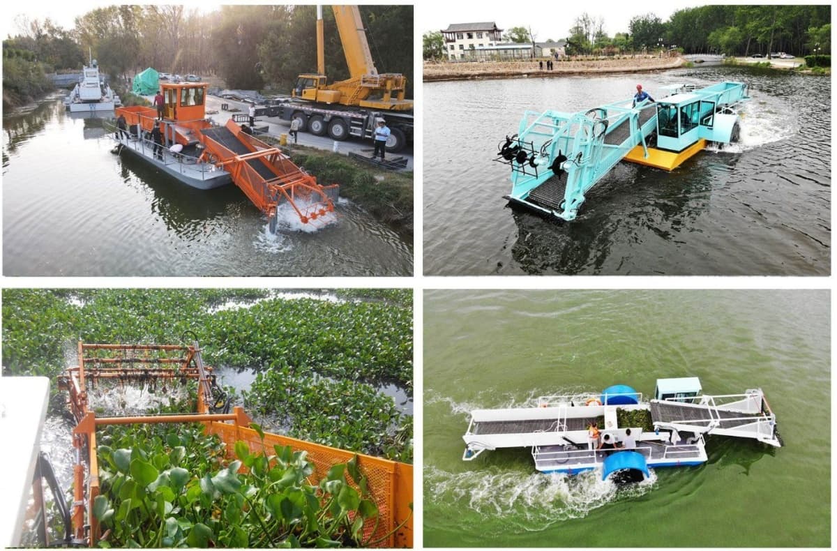 Fully Upgraded Cleaning Boat Trash Skimmer Boat for Water Environment Protection