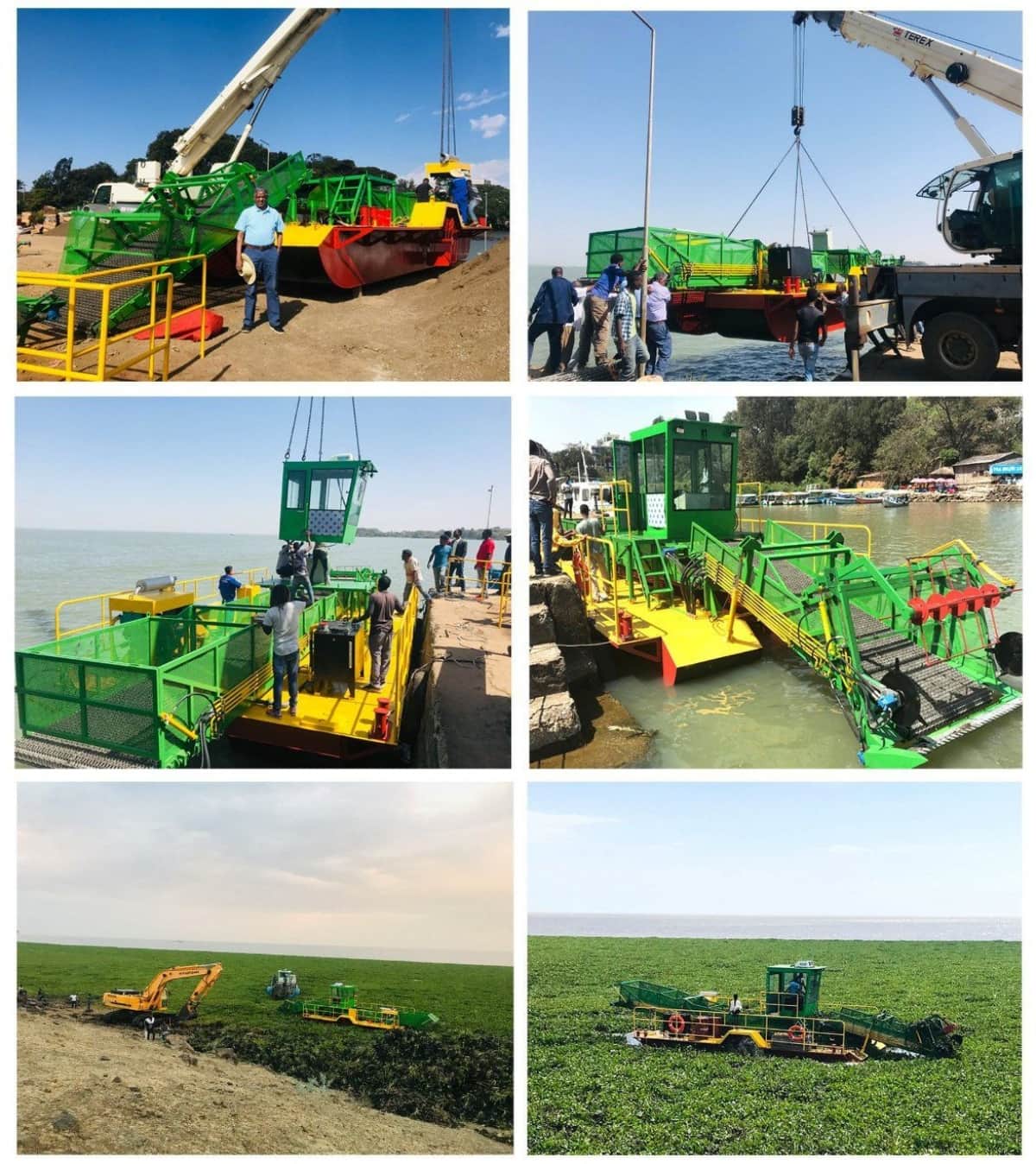 Automatic Water Cleaning Ship/ Aquatic Weed Harvester/Trash Skimmer Boat Automatic Water Cleaning Ship/ Aquatic Weed Harvester/Trash Skimmer Boat